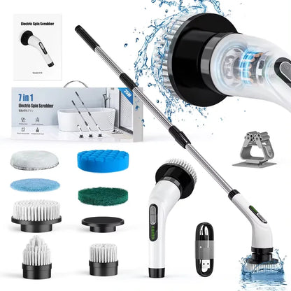 Brosse Nettoyante Électrique 7-en-1 : Votre Allié Propreté Ultime